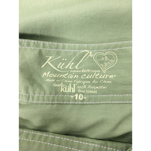 Kuhl Mountain Culture Wrap Hiking Skirt Women's Size 10 Green - Picture 9 of 9